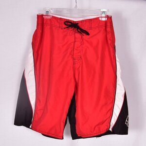 Basix Men's Board Shorts Swim Trunks Size Medium